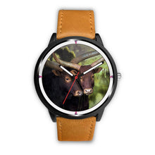 Load image into Gallery viewer, Ankole Watusi Cattle Print Wrist watch - Free Shipping
