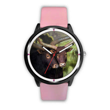 Load image into Gallery viewer, Ankole Watusi Cattle Print Wrist watch - Free Shipping
