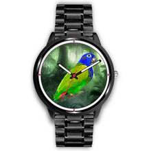 Load image into Gallery viewer, Blue Headed Parrot Art Print Wrist watch - Free Shipping