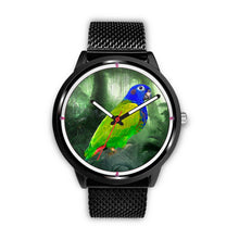 Load image into Gallery viewer, Blue Headed Parrot Art Print Wrist watch - Free Shipping