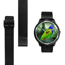 Load image into Gallery viewer, Blue Headed Parrot Art Print Wrist watch - Free Shipping