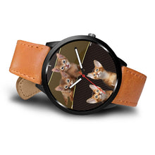 Load image into Gallery viewer, Abyssinian cat Print Wrist Watch-Free Shipping