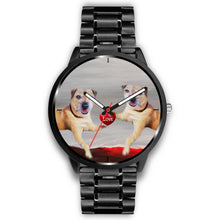 Load image into Gallery viewer, Border Terrier Love Print Wrist Watch-Free Shipping