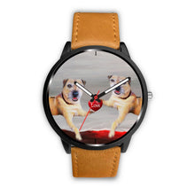 Load image into Gallery viewer, Border Terrier Love Print Wrist Watch-Free Shipping