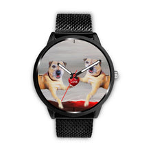 Load image into Gallery viewer, Border Terrier Love Print Wrist Watch-Free Shipping