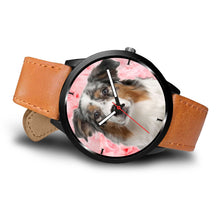 Load image into Gallery viewer, Australian Shepherd On Pink Print Wrist Watch - Free Shipping