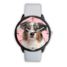 Load image into Gallery viewer, Australian Shepherd On Pink Print Wrist Watch - Free Shipping