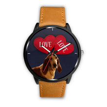 Load image into Gallery viewer, Amazing Basset Hound with Love Print Wrist Watch-Free Shipping