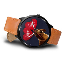 Load image into Gallery viewer, Amazing Basset Hound with Love Print Wrist Watch-Free Shipping