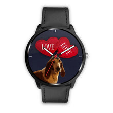 Load image into Gallery viewer, Amazing Basset Hound with Love Print Wrist Watch-Free Shipping