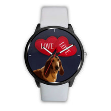 Load image into Gallery viewer, Amazing Basset Hound with Love Print Wrist Watch-Free Shipping