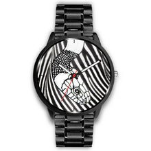 Load image into Gallery viewer, Black &amp; White Snake Print Wrist Watch- Free Shipping