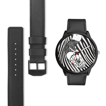 Load image into Gallery viewer, Black &amp; White Snake Print Wrist Watch- Free Shipping
