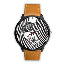 Load image into Gallery viewer, Black &amp; White Snake Print Wrist Watch- Free Shipping