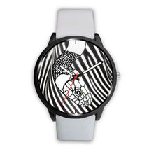Load image into Gallery viewer, Black &amp; White Snake Print Wrist Watch- Free Shipping
