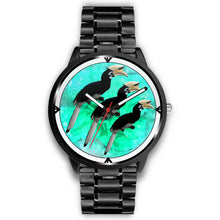 Load image into Gallery viewer, African Pied Hornbill Bird Print Wrist Watch - Free Shipping