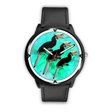 Load image into Gallery viewer, African Pied Hornbill Bird Print Wrist Watch - Free Shipping