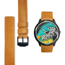 Load image into Gallery viewer, Blue Threaded Macaw Parrot Print Wrist Watch - Free Shipping