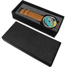 Load image into Gallery viewer, Blue Threaded Macaw Parrot Print Wrist Watch - Free Shipping