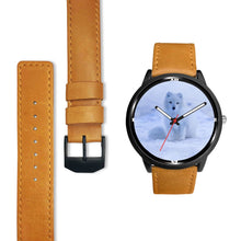 Load image into Gallery viewer, Arctic Fox (White Fox Or Snow Fox) Print Wrist Watch - Free Shipping