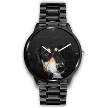 Load image into Gallery viewer, Black Saluki Dog Print Wrist Watch-Free Shipping