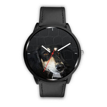 Load image into Gallery viewer, Black Saluki Dog Print Wrist Watch-Free Shipping