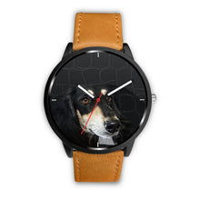 Load image into Gallery viewer, Black Saluki Dog Print Wrist Watch-Free Shipping