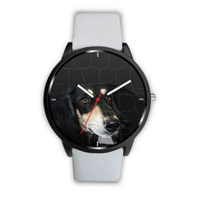 Load image into Gallery viewer, Black Saluki Dog Print Wrist Watch-Free Shipping