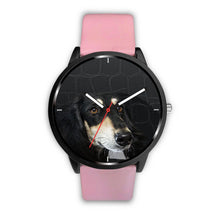 Load image into Gallery viewer, Black Saluki Dog Print Wrist Watch-Free Shipping