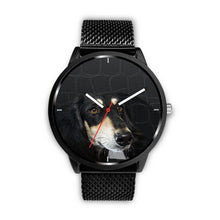 Load image into Gallery viewer, Black Saluki Dog Print Wrist Watch-Free Shipping