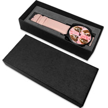 Load image into Gallery viewer, Basset Hound On Pink Print  Wrist Watch - Free Shipping