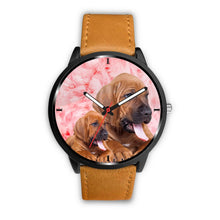 Load image into Gallery viewer, Bloodhound On Pink Print Wrist Watch - Free Shipping
