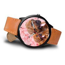 Load image into Gallery viewer, Bloodhound On Pink Print Wrist Watch - Free Shipping