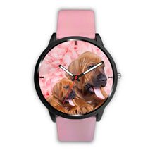 Load image into Gallery viewer, Bloodhound On Pink Print Wrist Watch - Free Shipping