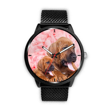 Load image into Gallery viewer, Bloodhound On Pink Print Wrist Watch - Free Shipping
