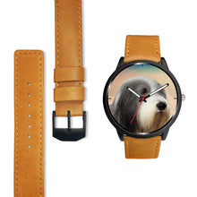 Load image into Gallery viewer, Bearded Collie Print Wrist Watch-Free Shipping