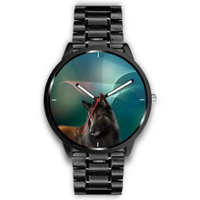 Load image into Gallery viewer, Belgian Tervuren Dog Print Wrist Watch-Free Shipping