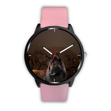 Load image into Gallery viewer, Amazing Belgian Tervuren Dog Print Wrist Watch-Free Shipping