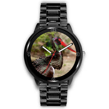 Load image into Gallery viewer, Black Stork Bird Print Wrist Watch - Free Shipping