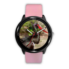 Load image into Gallery viewer, Black Stork Bird Print Wrist Watch - Free Shipping