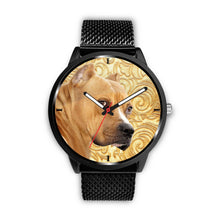 Load image into Gallery viewer, American Staffordshire Terrier Print Wrist Watch - Free Shipping