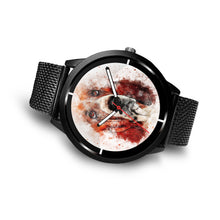 Load image into Gallery viewer, Basset Hound Dog Paint Art Print Wrist Watch - Free Shipping