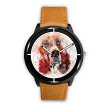 Load image into Gallery viewer, Basset Hound Dog Paint Art Print Wrist Watch - Free Shipping