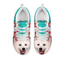 Load image into Gallery viewer, American Eskimo With With Rose Print Running Shoe For Women-Free Shipping- For 24 Hours Only