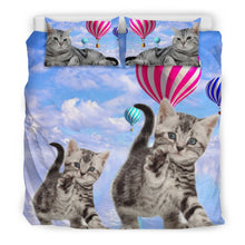 Load image into Gallery viewer, American Shorthair With Air Balloon Print Bedding Set- Free Shipping