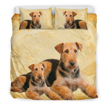 Load image into Gallery viewer, Airedale Terrier Print Bedding Set- Free Shipping