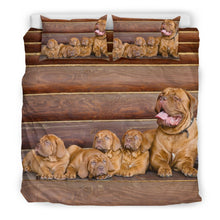 Load image into Gallery viewer, Bordeaux Mastiff Print Bedding Set- Free Shipping