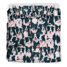 Load image into Gallery viewer, Border Collie Dog In Lots Print Bedding Set-Free Shipping