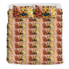 Load image into Gallery viewer, Australian Terrier Dog Art Print Bedding Sets- Free Shipping