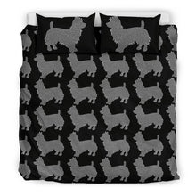 Load image into Gallery viewer, Australian Terrier Dog On Black Print Bedding Set-Free Shipping